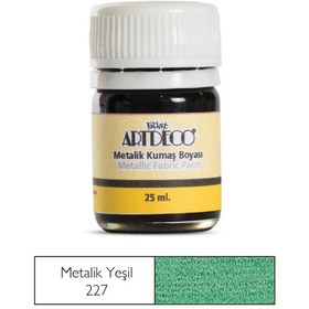 Resim Artdeco Metalik Kumaş Boyası 227 Yeşil 