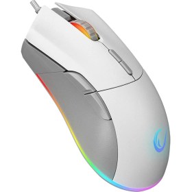 Resim Rampage SMX-R21 Compact USB Beyaz Rgb Ledli Makrolu 12800DPI / 1000hz Drag Click Oyuncu Mouse 