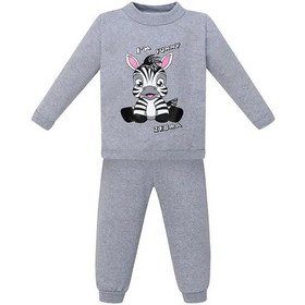 Resim Zajcık Rosa Ev Ve Kreş İçin Hafif Tüylü Eşofman Takımı 48299989 Gri 