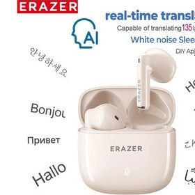 Resim Aı Tercüman Kulaklık Erazer Xt92pro Bluetooth Kulaklık Gerçek Zamanlı Çeviri Beige Aı 