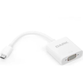 Resim Dark USB 3.1 Type-C' den VGA Full HD Dönüştürücü Adaptör (Alüminyum Kasa)(DK-AC-U31XVGA) 
