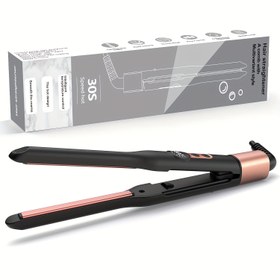 Resim ATOPSKINS Taşınabilir Mini Saç Düzleştirici ve Bukle 2-in-1, 360° Dönebilen Baş, USB Type-C Fiş, 110-240V, Depolama Kutusu ile, Saç Stil ve Bukle için, Seyahat Dostu, Saç Stil Aracı | Şık Tasarım | Dayanıklı Yapı, Saç Stil Araçları 