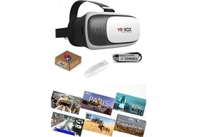 Resim Vrbox Sanal Gerçeklik Gözlüğü Ar-Vr Küpü Eğlence İçerik Paketi 360 Derece Uyumluluk 