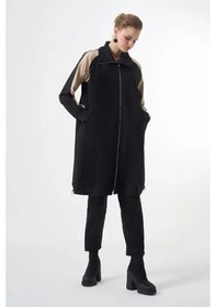 Resim Misswhence 38400 Şerit Detaylı Kap Siyah Çok Renkli 