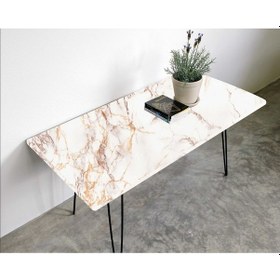 Resim İbmk10 Masa Kaplama Kendinden Yapışkanlı Folyo Laminasyonlu Mermer Desen 