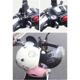 Resim Larskas Ayarlanabilir Motosiklet Kask Kilidi, Evrensel Uyumlu ve Güvenli 