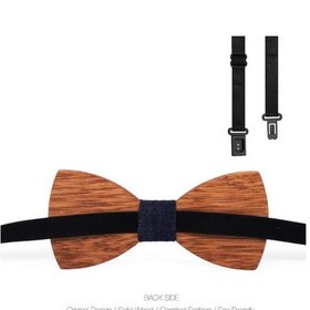 Resim Ahşap Papyon Yeni Moda Lazer Kesim El Yapımı Yetişkin Boy Model C 