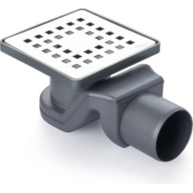 Resim Sukar Twisty Yüksek Ayarlı Tesisat Süzgeci 10X10 Kare Delikli Ø50 Plastik Çerçeveli 