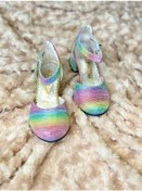 Resim Renkli Kız Çocuk Topuklu Ayakkabı 001 