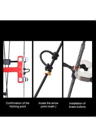 Resim Pazly Dayanıklı Alüminyum Okçuluk Ayar Aleti - Yay Kirişi Pensleri T Cetveli Seti 