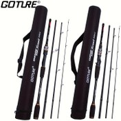 Resim Goture Xceed 1.98m-3.6m/6.6ft-12ft Karbon Döner/Döküm Olta Kamışı, M/MH Güç Yem Kamışı, 4 Parça Seyahat Kamışı Tüp Çantasıyla 