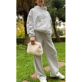 Resim Craft Beyaz Örgü Clutch 