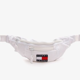 Resim Tommy Hilfiger TJM Heritage Canvas Erkek Beyaz Bel Çantası 