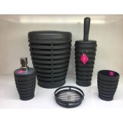 Resim Primanova Palm 5'li Yuvarlak Banyo Seti Gri 