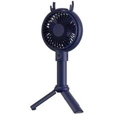 Resim Xinh 2 In 1 USB El Masaüstü Mini Fan 40 Derece Dönebilen 3 Hız Yaratıcı Mobil Braket Soğutma Fanı Fanlar (Yurt Dışından) 