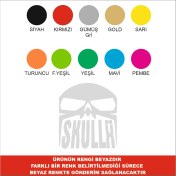 Resim 2Mak Sticker Skullx Kuru Kafa Sticker 