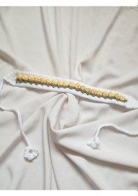 Resim Lale Örgü Bandana Sarı 