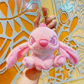 Resim Silver1 Peluş Bebek Aşk Düğmesi Çanta Kolye Sevimli Biblolar Bebek Çekicilik Küçük Kolye Anahtarlık (Yurt Dışından) 