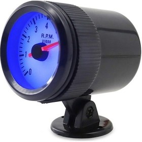 Resim Araba Tachometresi 0-8000rpm Mavi Led Işık 12v Siyah Plastik K1069 Modeli 