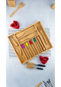 Resim Bambum Cassandra - Ayarlanabilir Çekmece Kaşıklık Düzenleyici Kahverengi 