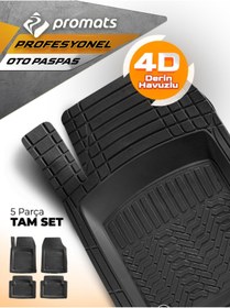 Resim PROMATS Chery Chance Uyumlu Universal Paspas 3D Profesyonel Gri 