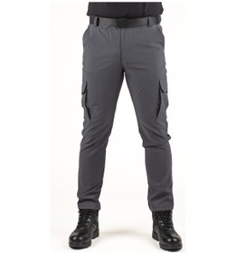 Resim Erkek Taktik Outdoor Kargo Pantolon Suya Dayanıklı, Esnek Ve Çok Cepli Füme Renk Antrasit 