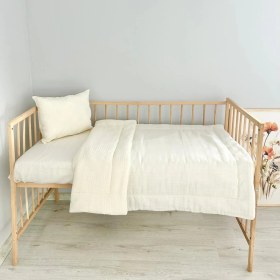 Resim %100 Pamuk Çift Katlı Yorgan & Çarşaf Seti Byz 