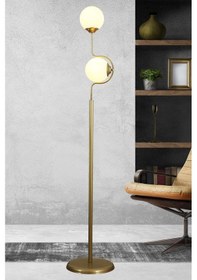 Resim Alvi 2 Li Eskitme Lambader Beyaz Camlı Çok Renkli 