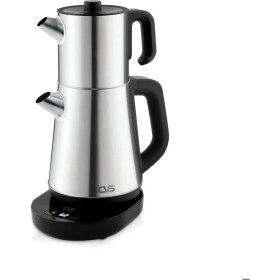 Resim Gri Smarttea Inox Çay Makinesi, Şık ve Kullanışlı Ev Için Ideal Seçim 