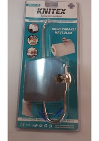 Resim Solo Açık ve Kapaklı Kağıt Havluluk Kapaklı Kağıt Havluluk Gri 