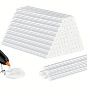 Resim 10/30/50 adet Mini Sıcak Tutkal Tabancası Çubukları, Çoğu Tutkal Tabancası ile Uyumlu, Sanat, El İşleri, DIY ve Çoğu Tutkal Projesi için Çok Amaçlı, Şeffaf 