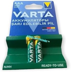 Resim 1000mah 1000 Miliamper Aaa Şarjlı Ince Pil Şarj Edilebilir Şarzlı 