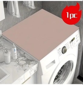 Resim Chenkestoreone Pembe 1 Adet Kaymaz Toz Geçirmez Çamaşır Makinesi Üstü Kapak 