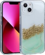 Resim Iphone Uyumlu 14 Dfans Tasarımı Çift Renkli Yıldız Işığı Parlayan Telefon Kılıfı 