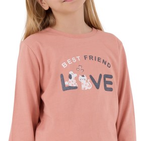 Resim Roly Poly Kız Çocuk Uzun Kollu Pijama Takım Pembe - Pembe / 2-3 Yaş 