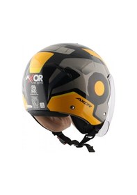 Resim Axor Striker Ultron Açık Kask Siyah-sarı Siyah - Sarı 