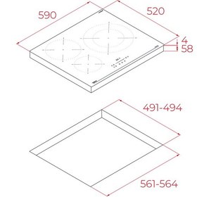 Resim Teka IBC 63110 SSM BK Ankastre Cam Seramik İndüksiyonlu Ocak 
