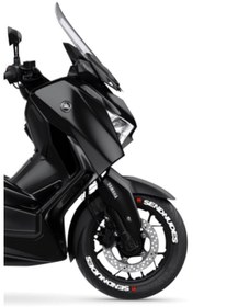 Resim Performance Stickers Scooter SEND NUDES Lastik Yazısı Lastik Stikeri Motorsiklet Lastik Sticker 10-14inç Arası uyumlu SET 