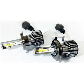 Resim Vw Transporter T7 Led Xenon Uzun + Kısa Far Ampulü H4 Mono Yeni Seri Beyaz 