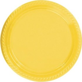 Resim Parti Aksesuar Sarı Plastik Tabak 22 Cm 25Li (549398625) 
