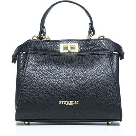 Resim Çapraz Çanta Kadın Sharon S Piumelli Milano Bag D28 Black Siyah 