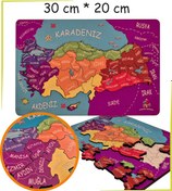Resim Kabartmalı Türkiye Haritası 