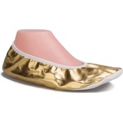 Resim Pisi Altın/dore Pisi Pisi Bale Dans Gösteri Ayakkabısı 