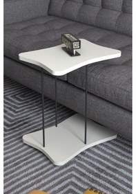 Resim Yan Sehpa Tekerlekli Servis Sehpası Hnd Krem 