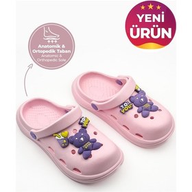 Resim Twingo Çocuk Cross Terlik Pembe Bahçe Terliği Plaj Sahil Banyo Terliği Kırmızı 
