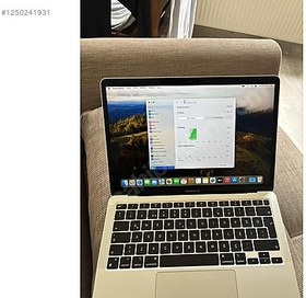 Resim İkinci El Apple m1 çipli 13 inç 5 ay daha Apple garantili mackbook air 
