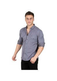 Resim Deepsea Erkek Füme Çıtçıtlı Kot Gömlek 2300419 Füme 
