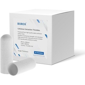 Resim Borox Soxhlet Ekstraksiyon Kartuşu - Selüloz - 33x100mm 