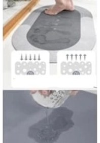 Resim Süper Su Emici Kaymaz Tabanlı Banyo Paspası 40x60 Cm Diğer 