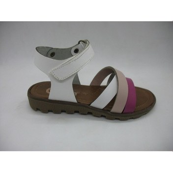 Kiko Kids Cırtlı Yürüyüş Kız/Erkek Çocuk Sandalet 200 Pudra - Yeş Pudra